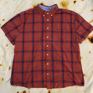 Tommy Hilfiger color orange checkered size XXL